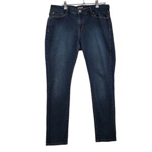 Levis Women’s Jeans Denizen Modern Skinny, Dark Blue Denim, Size 14L